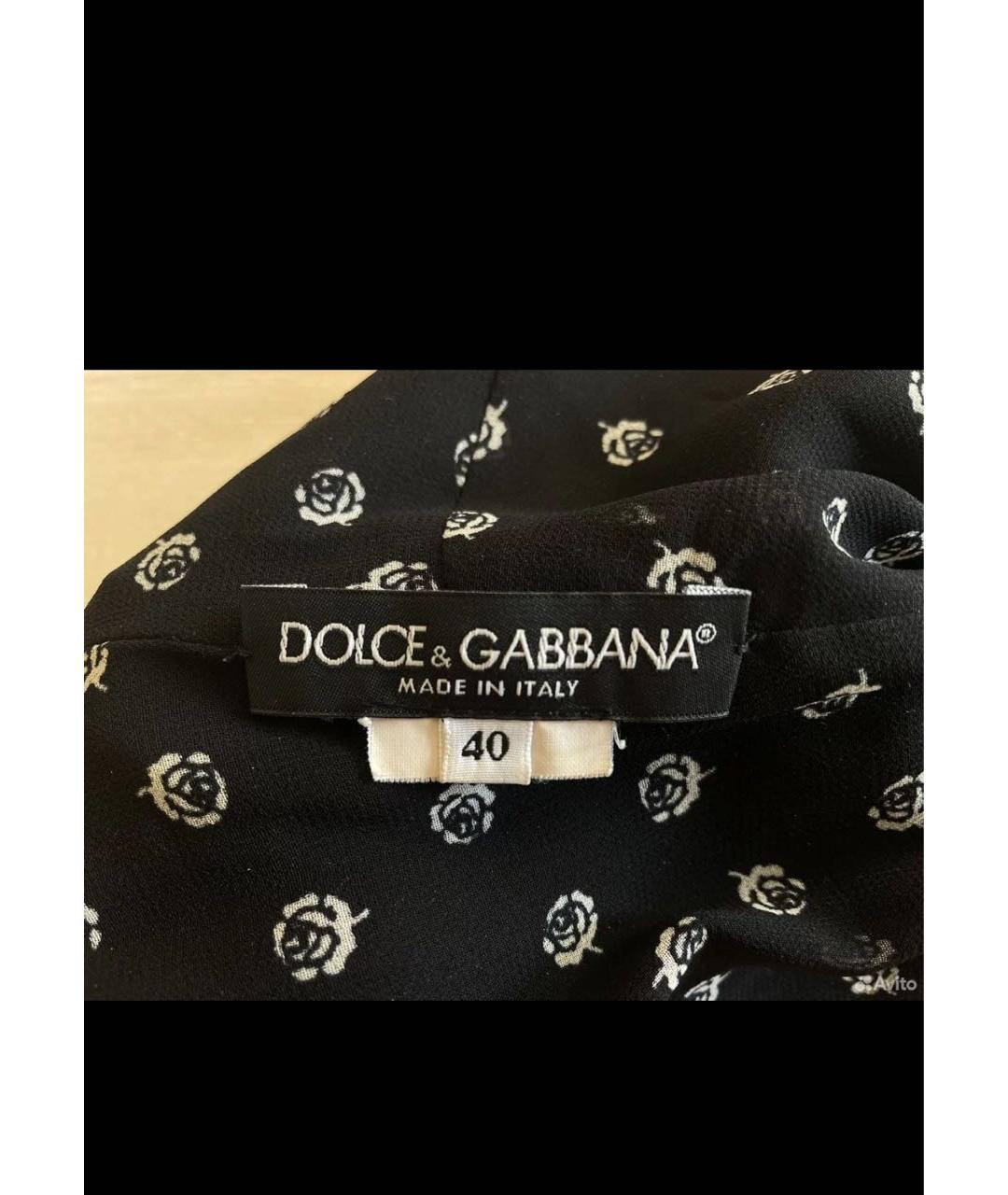 DOLCE&GABBANA Черное твидовое повседневное платье, фото 2
