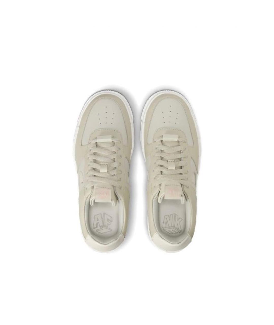 NIKE Бирюзовые кожаные кроссовки, фото 3