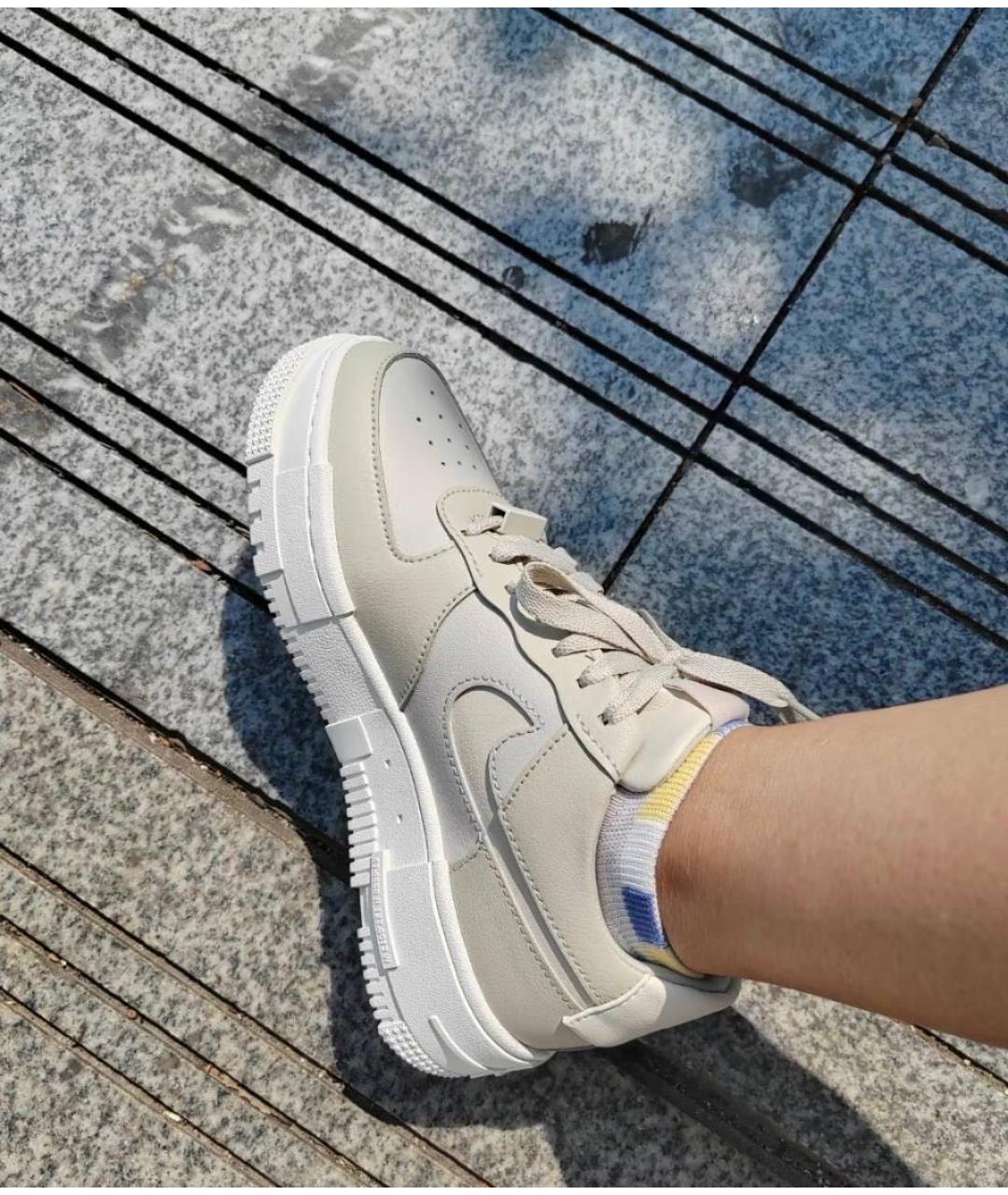 NIKE Бирюзовые кожаные кроссовки, фото 8