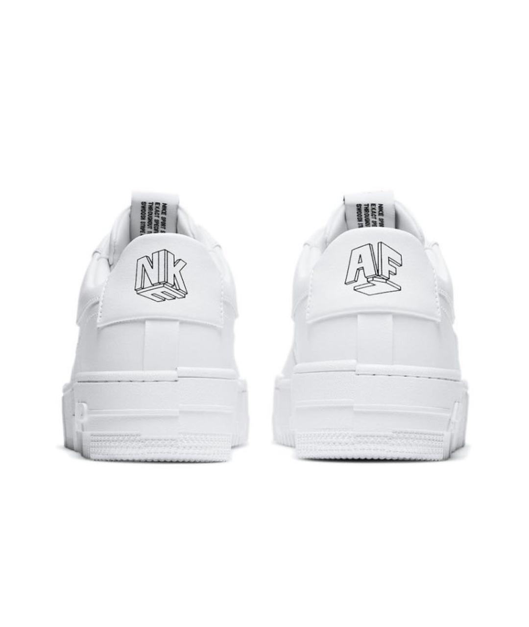 NIKE Белые кожаные кроссовки, фото 4