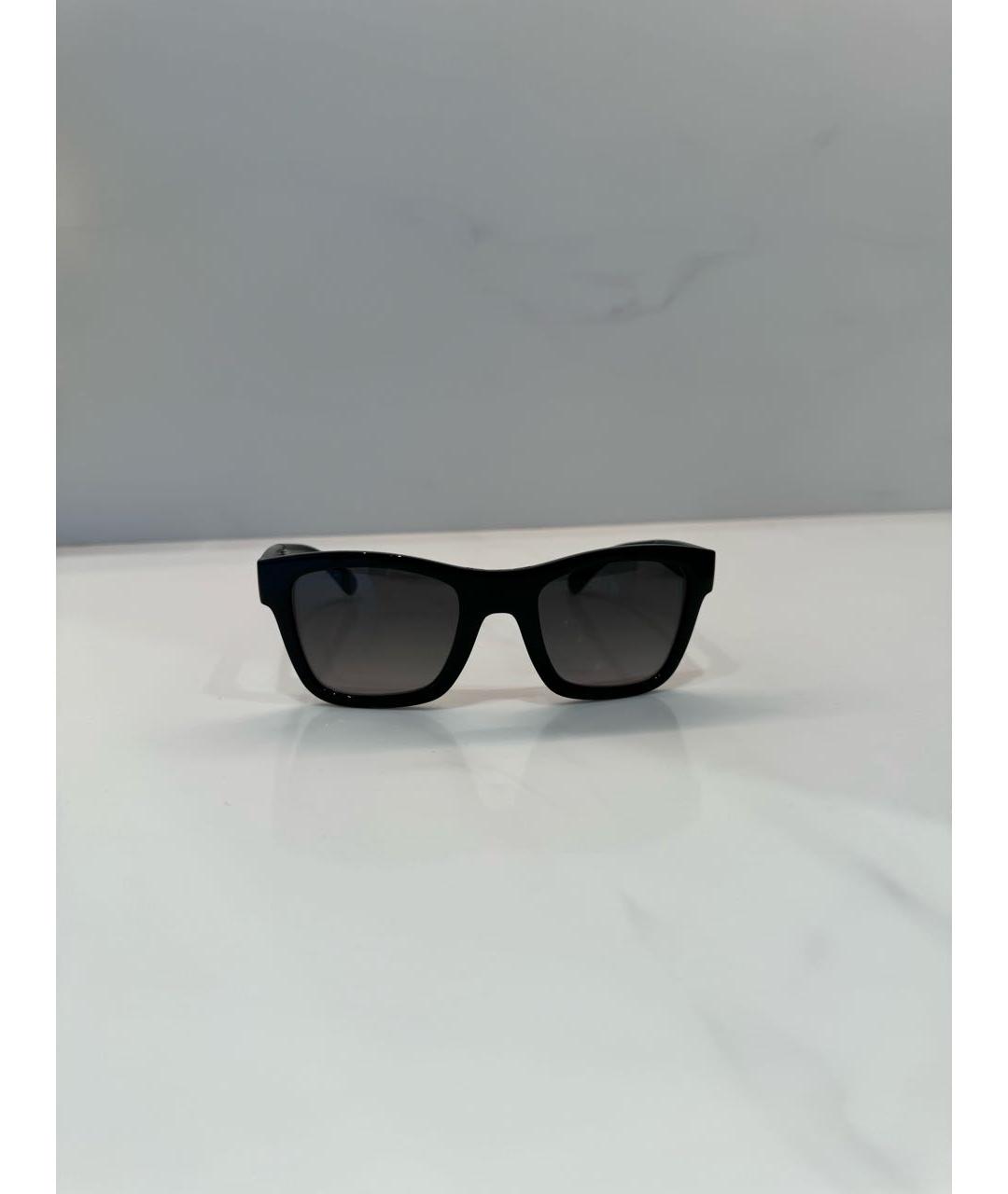 CHANEL PRE-OWNED Черные пластиковые солнцезащитные очки, фото 9