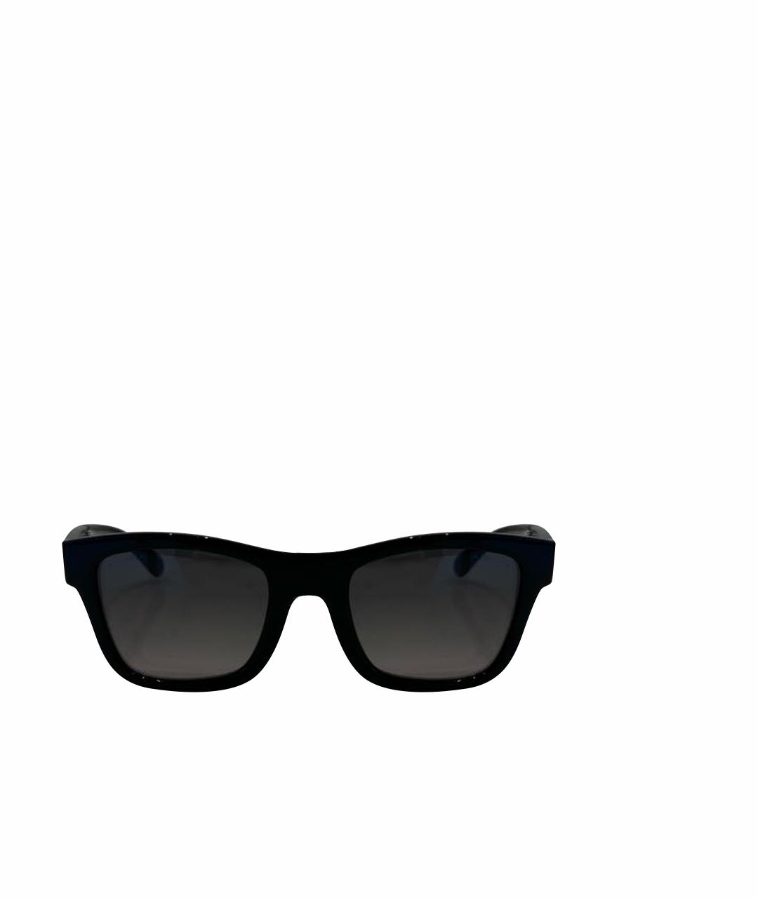 CHANEL Черные пластиковые солнцезащитные очки, фото 1