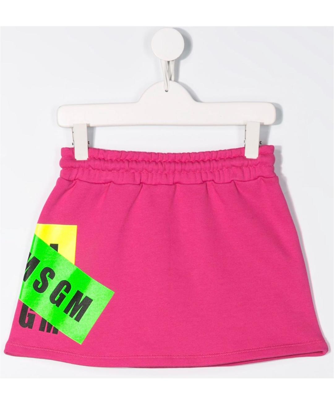 MSGM Розовая хлопковая юбка, фото 2