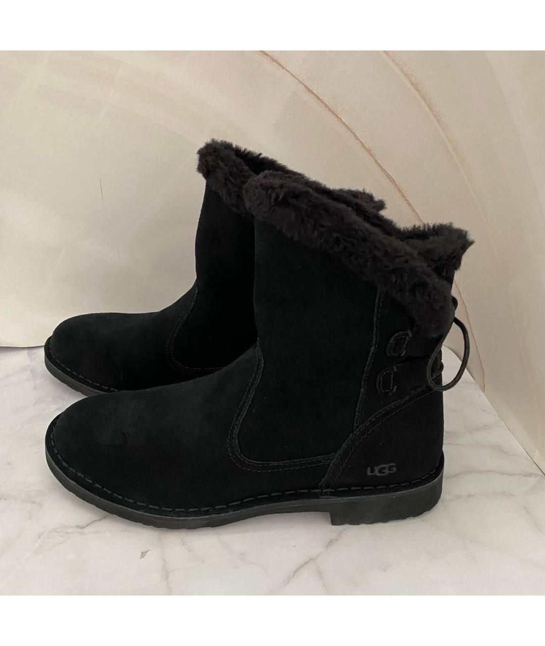 UGG AUSTRALIA Черные сапоги, фото 3