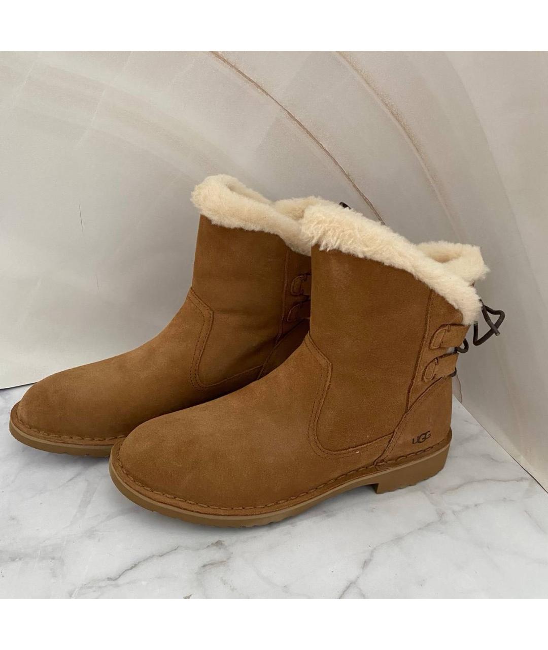 UGG AUSTRALIA Бежевые сапоги, фото 4