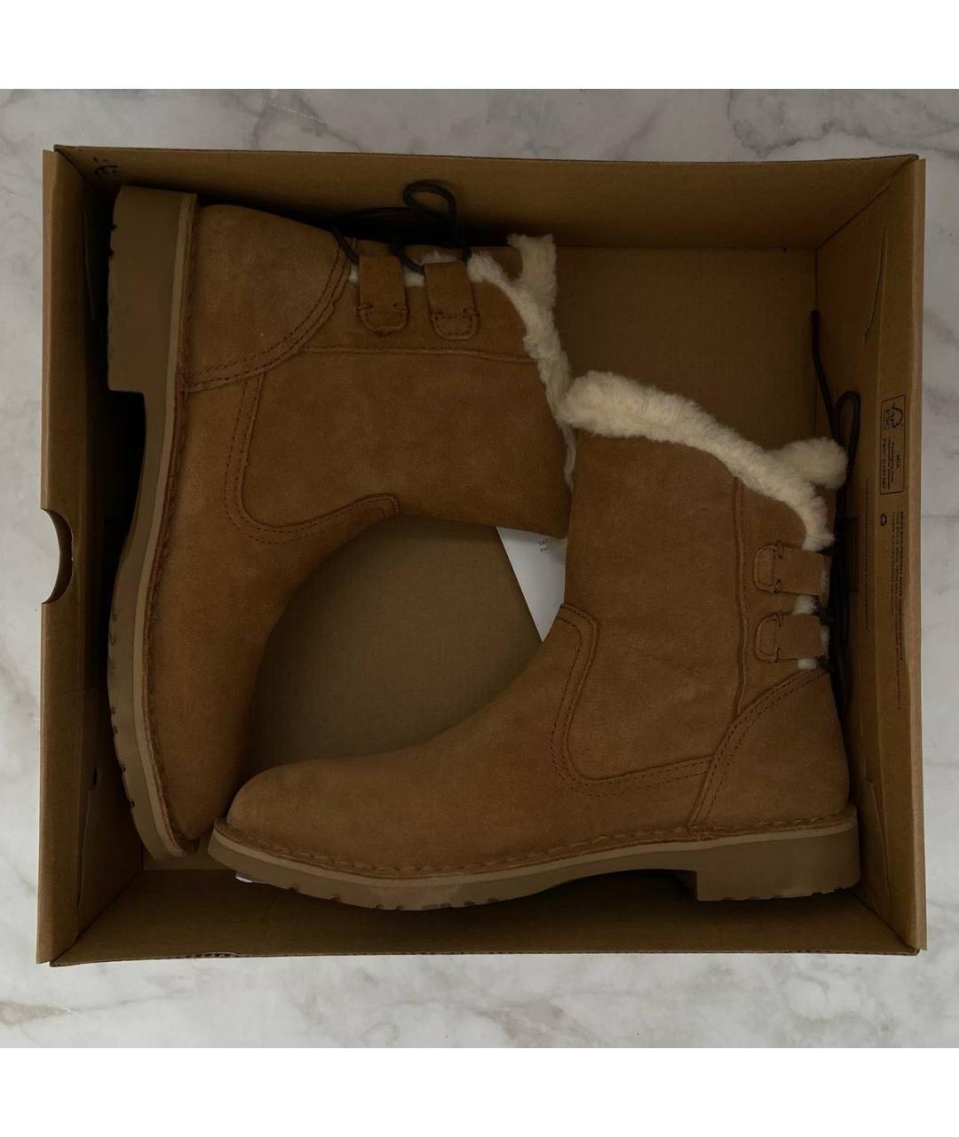 UGG AUSTRALIA Бежевые сапоги, фото 2