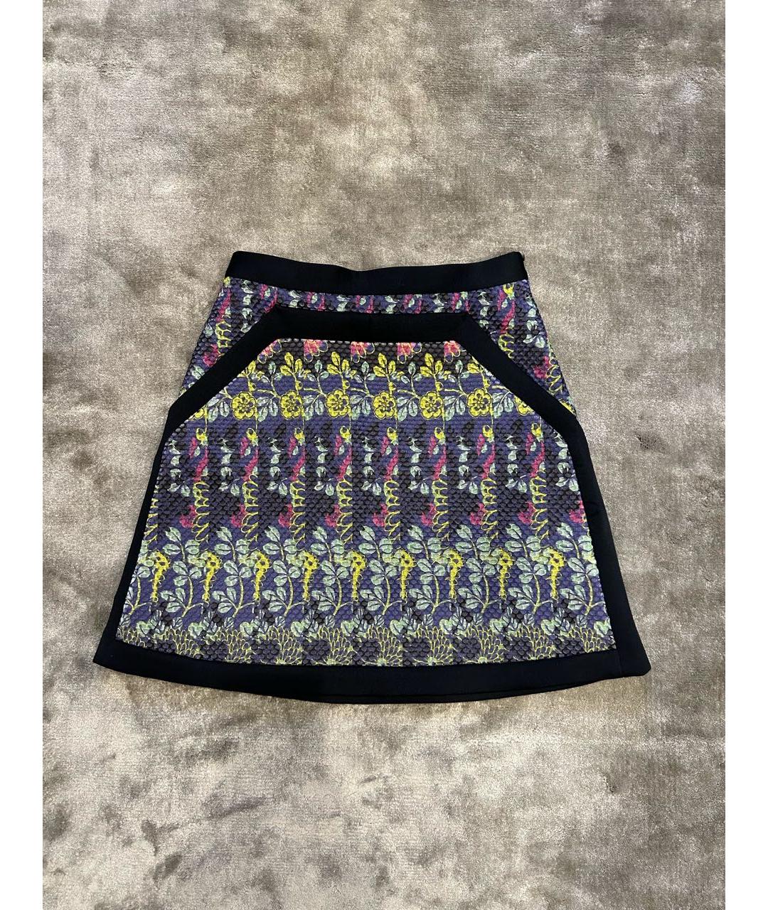 MISSONI Черная полиэстеровая юбка мини, фото 5