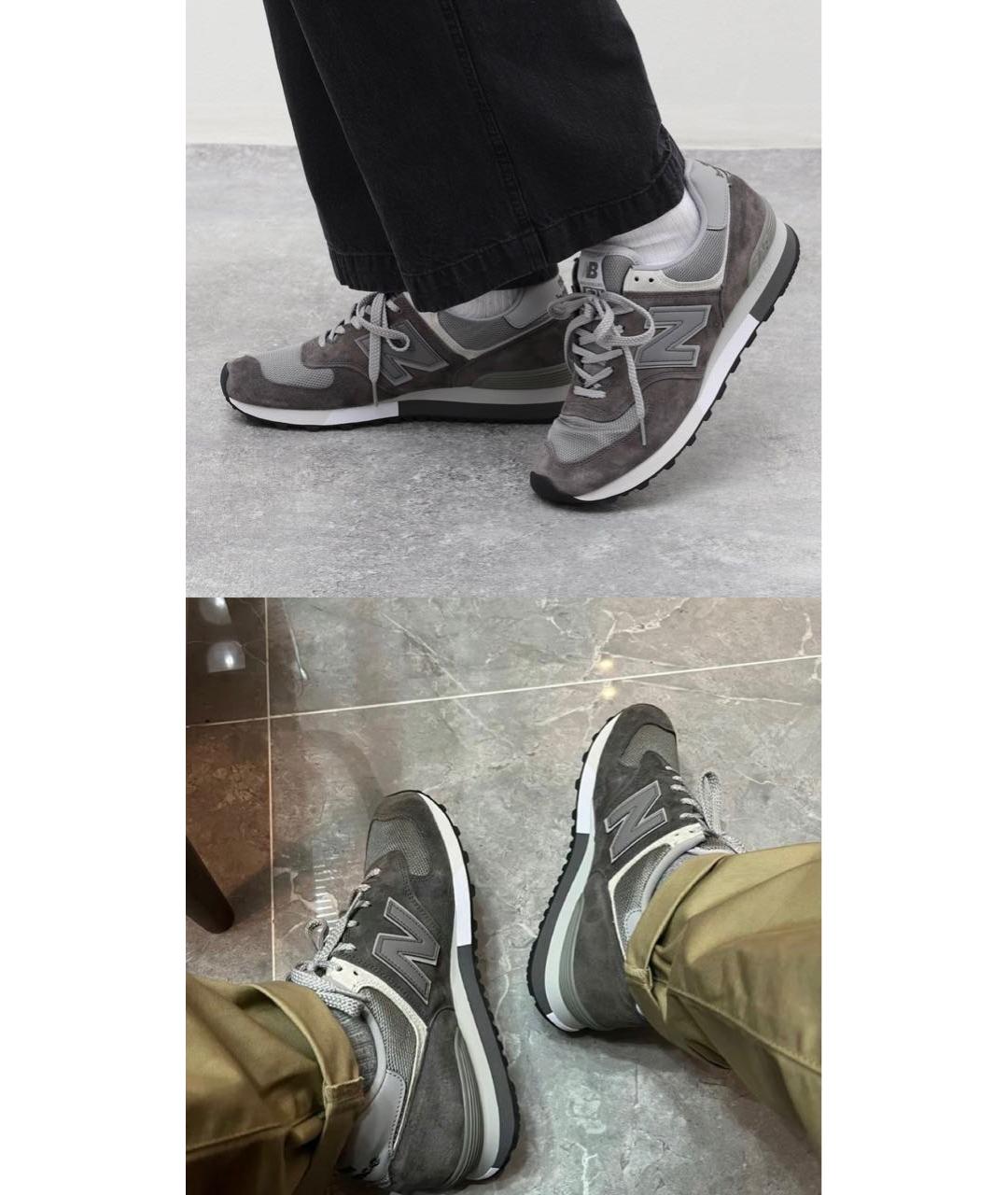 NEW BALANCE Серые замшевые низкие кроссовки / кеды, фото 7