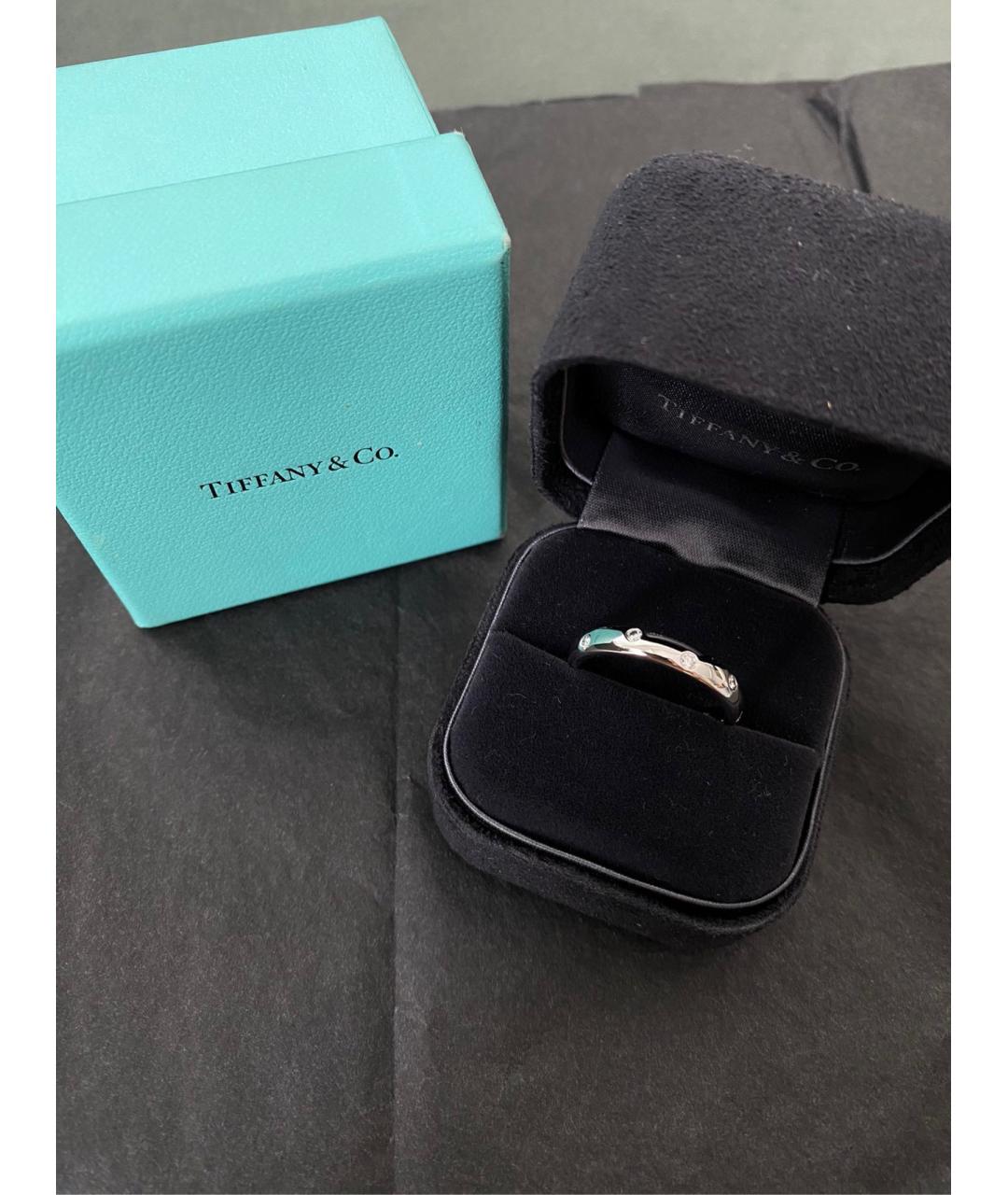 TIFFANY&CO Серебряное платиновое кольцо, фото 3