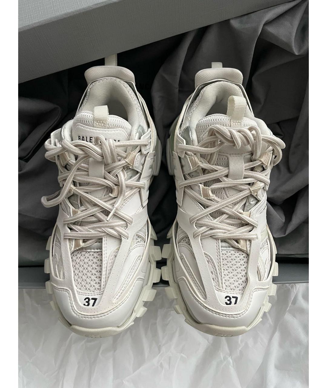 BALENCIAGA Белые синтетические кроссовки Track для женщин – купить