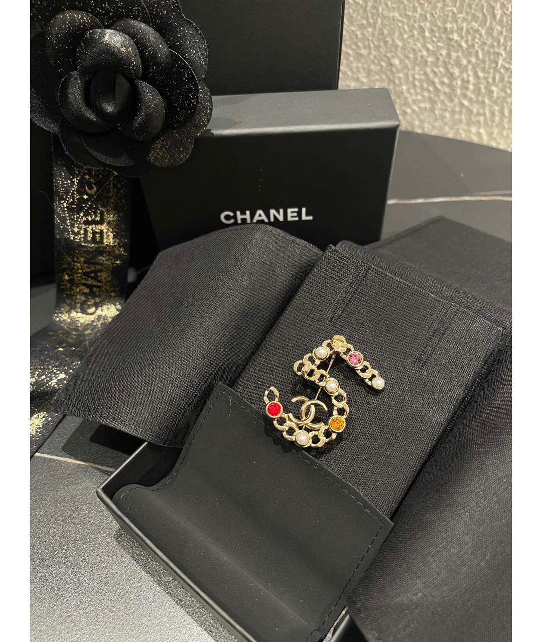 CHANEL Золотая булавка / брошь, фото 2