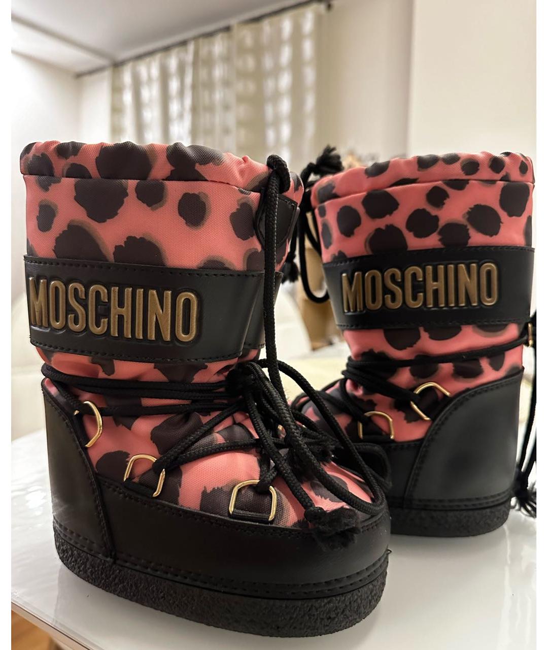 MOSCHINO Розовые сапоги, фото 8