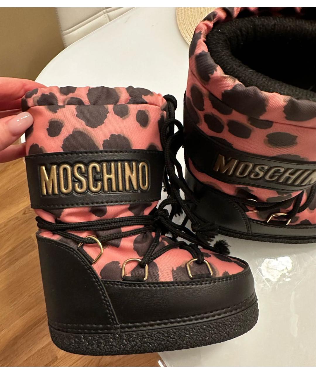 MOSCHINO Розовые сапоги, фото 3