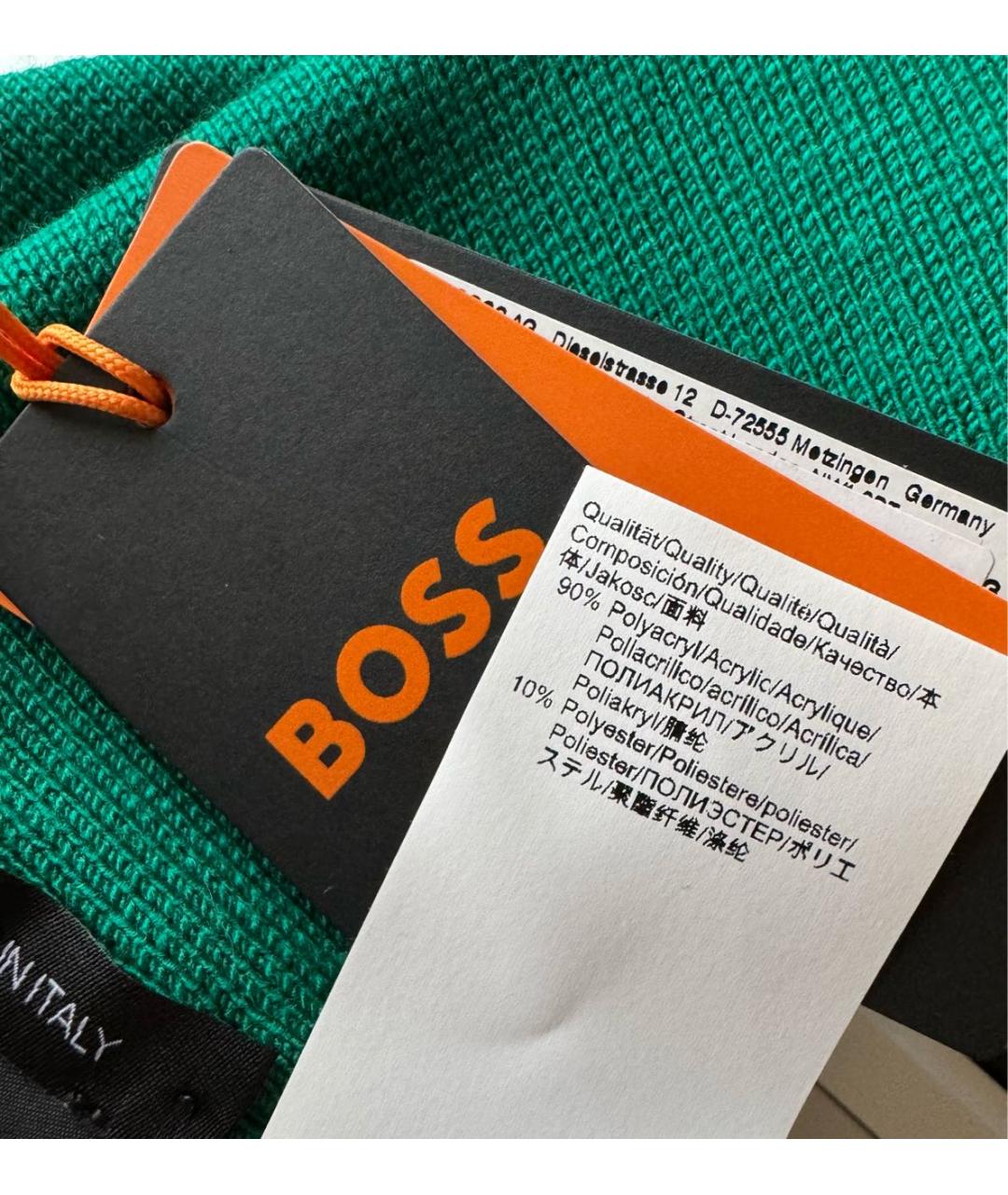 HUGO BOSS Зеленая шапка, фото 4