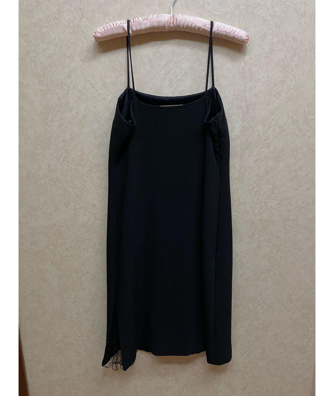 VALENTINO Черное ацетатное коктейльное платье, фото 2