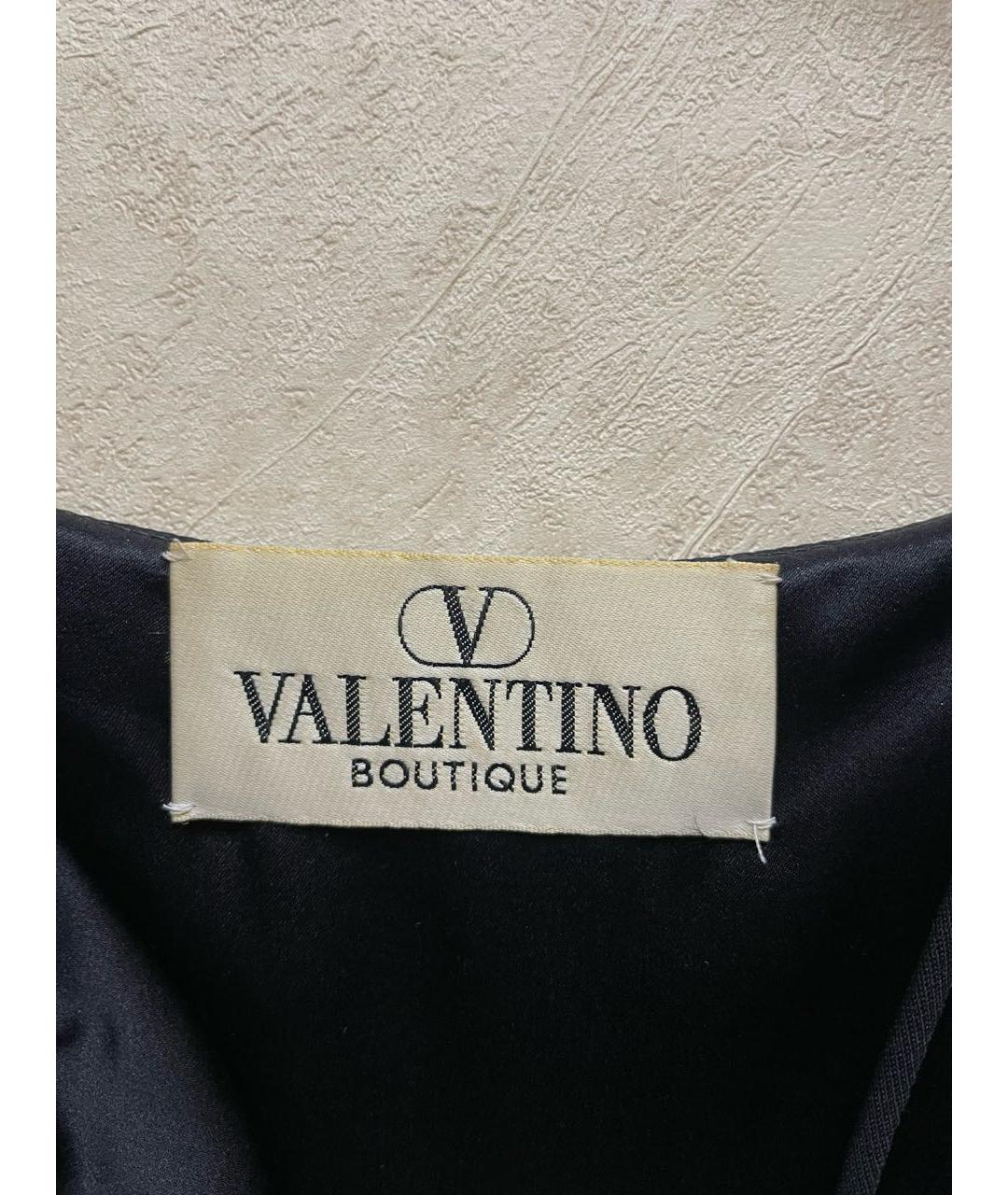 VALENTINO Черное ацетатное коктейльное платье, фото 4