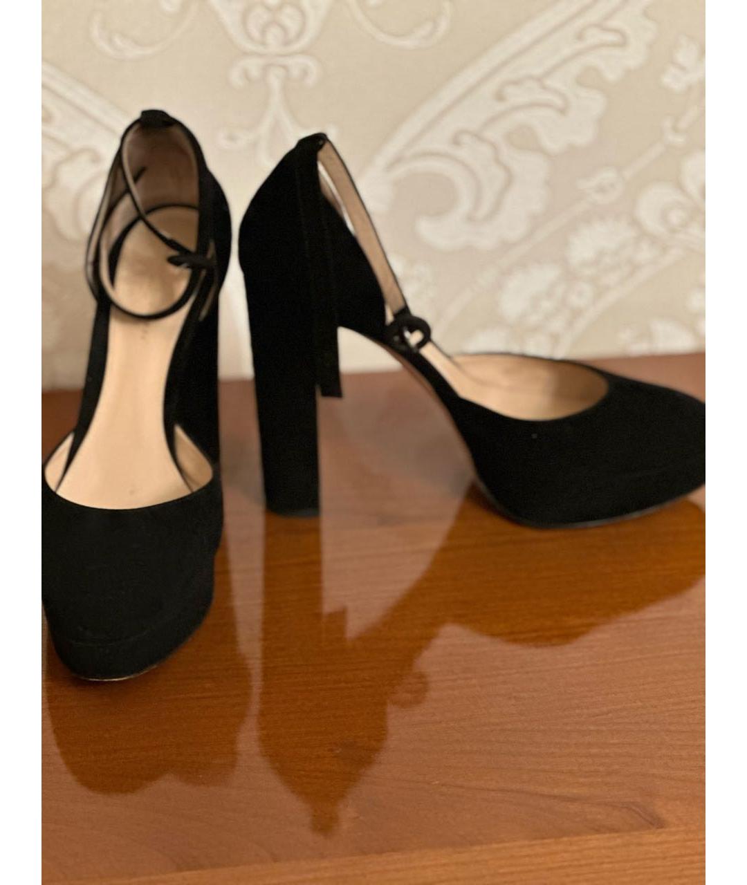 GIANVITO ROSSI Черные замшевые туфли, фото 2