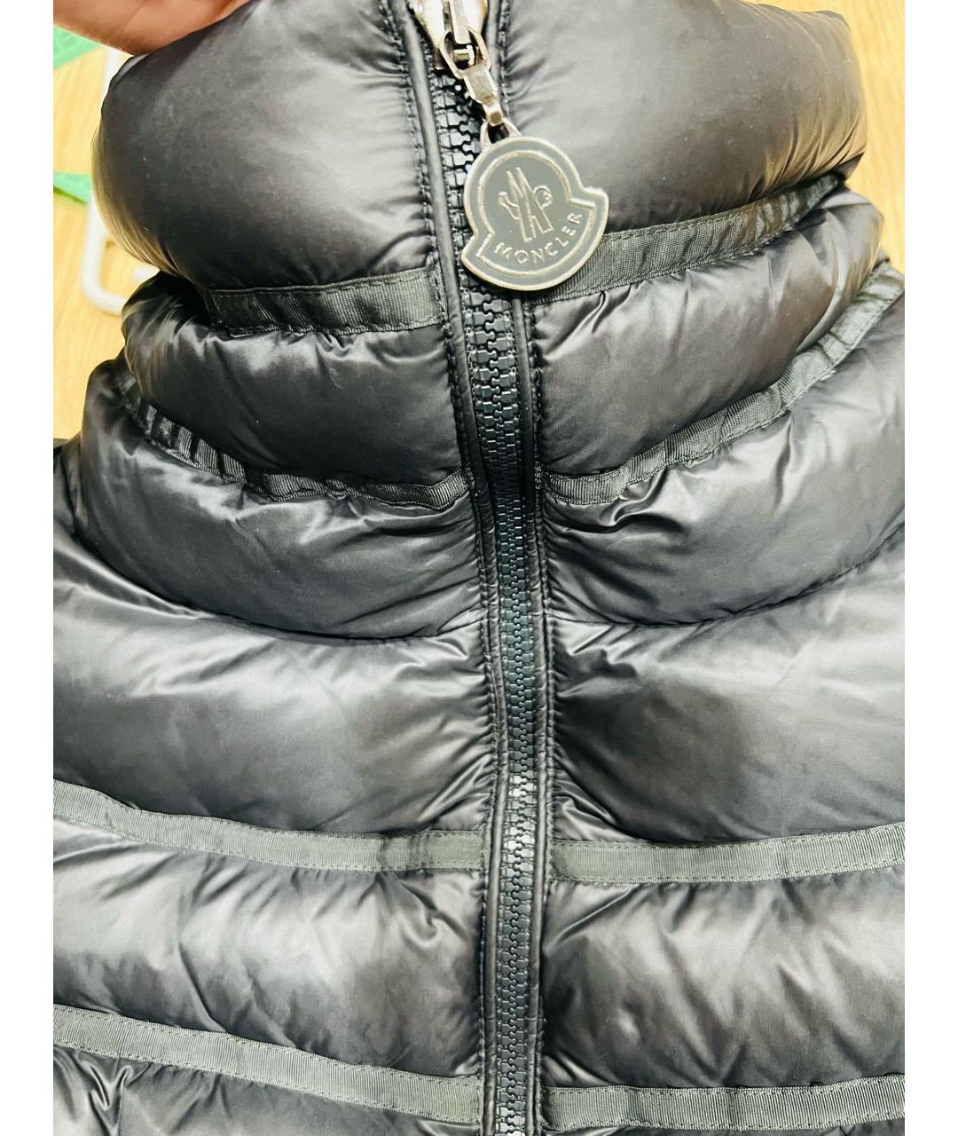 MONCLER Темно-синий пуховик, фото 4