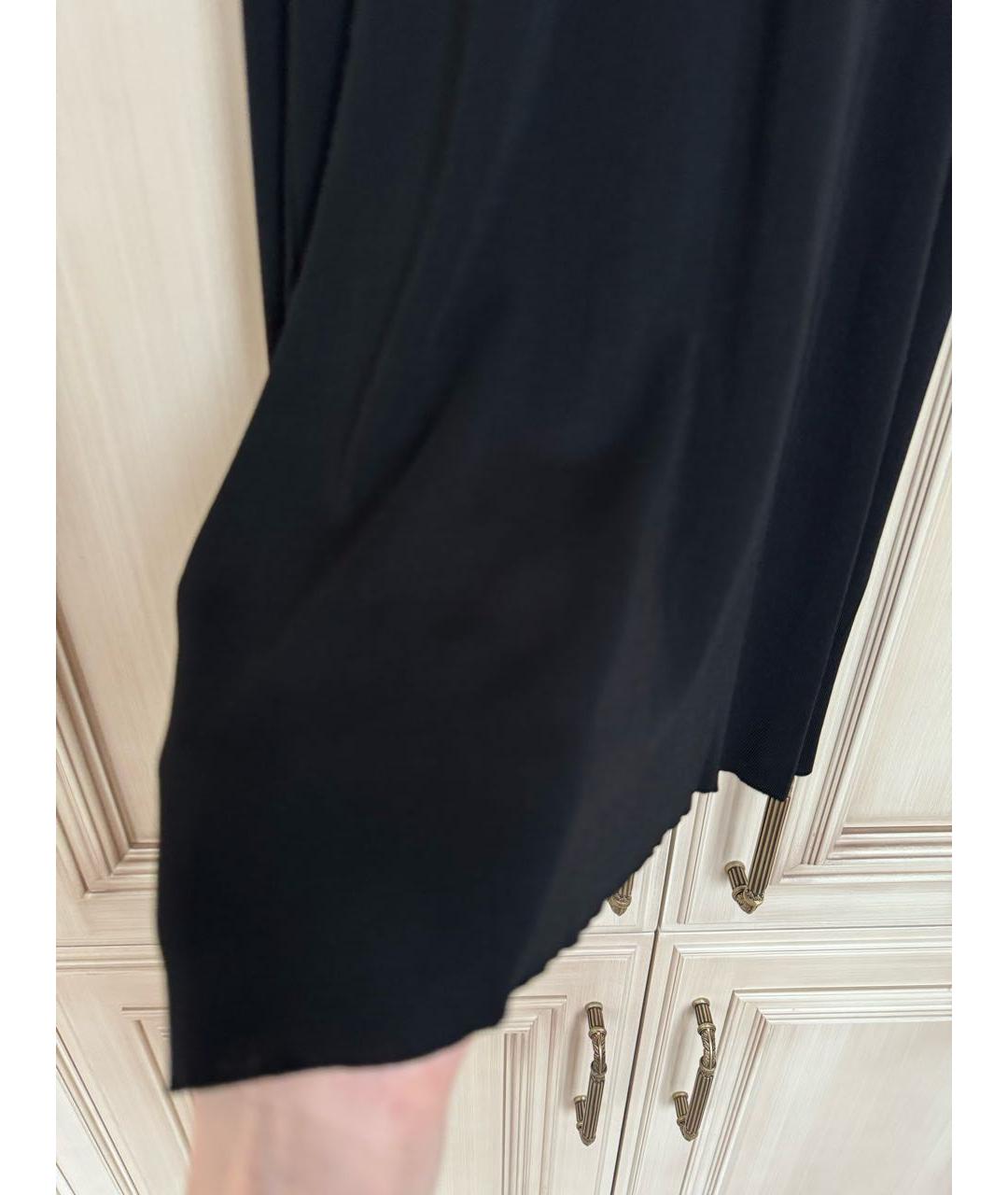 CHANEL PRE-OWNED Черное шелковое платье, фото 4