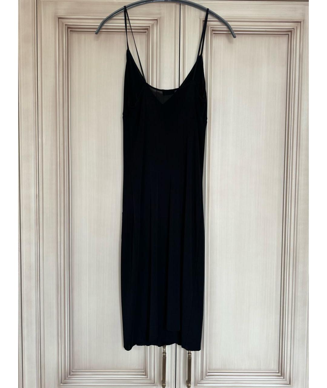 CHANEL PRE-OWNED Черное шелковое платье, фото 5