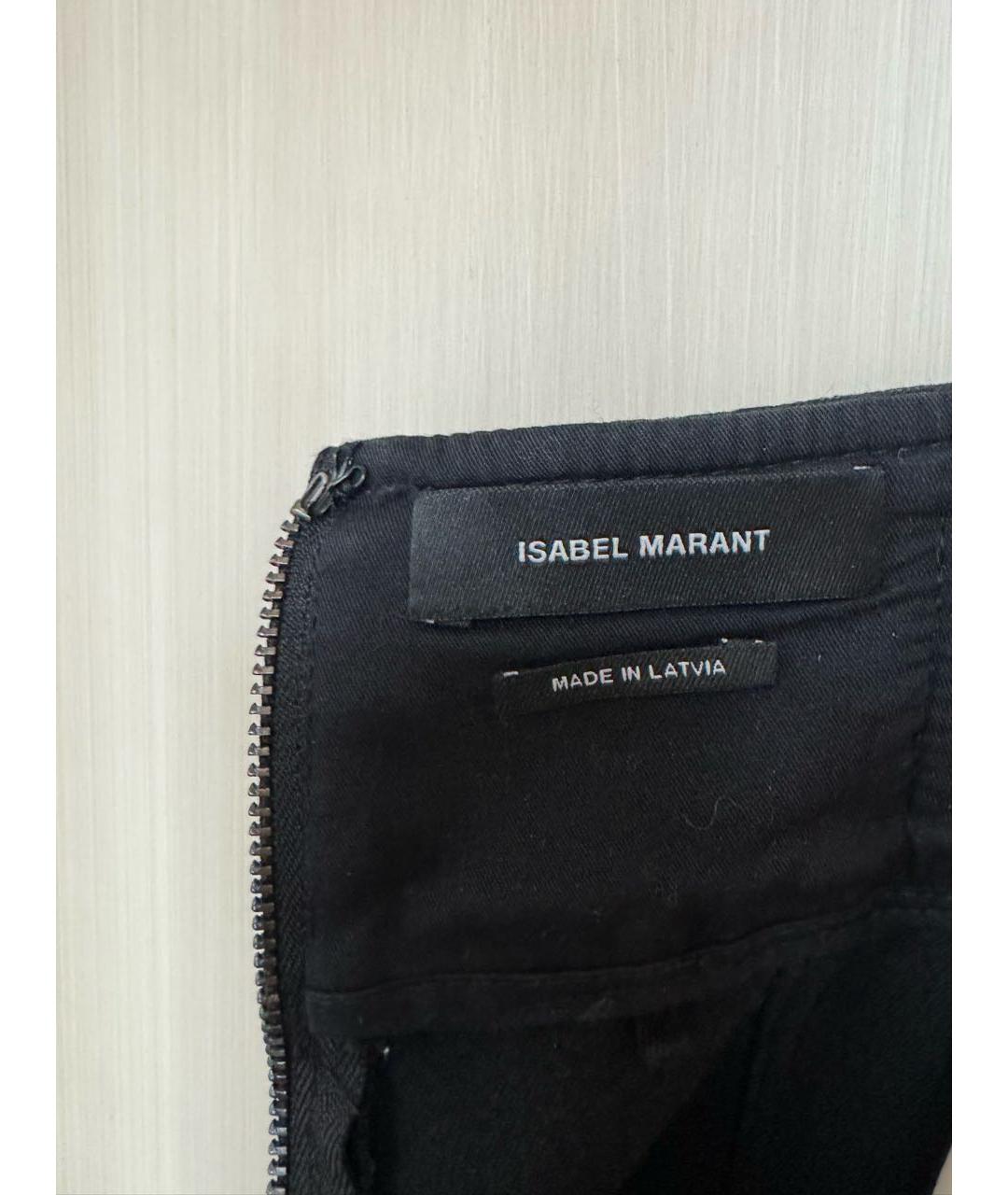 ISABEL MARANT Черная шерстяная юбка мини, фото 3