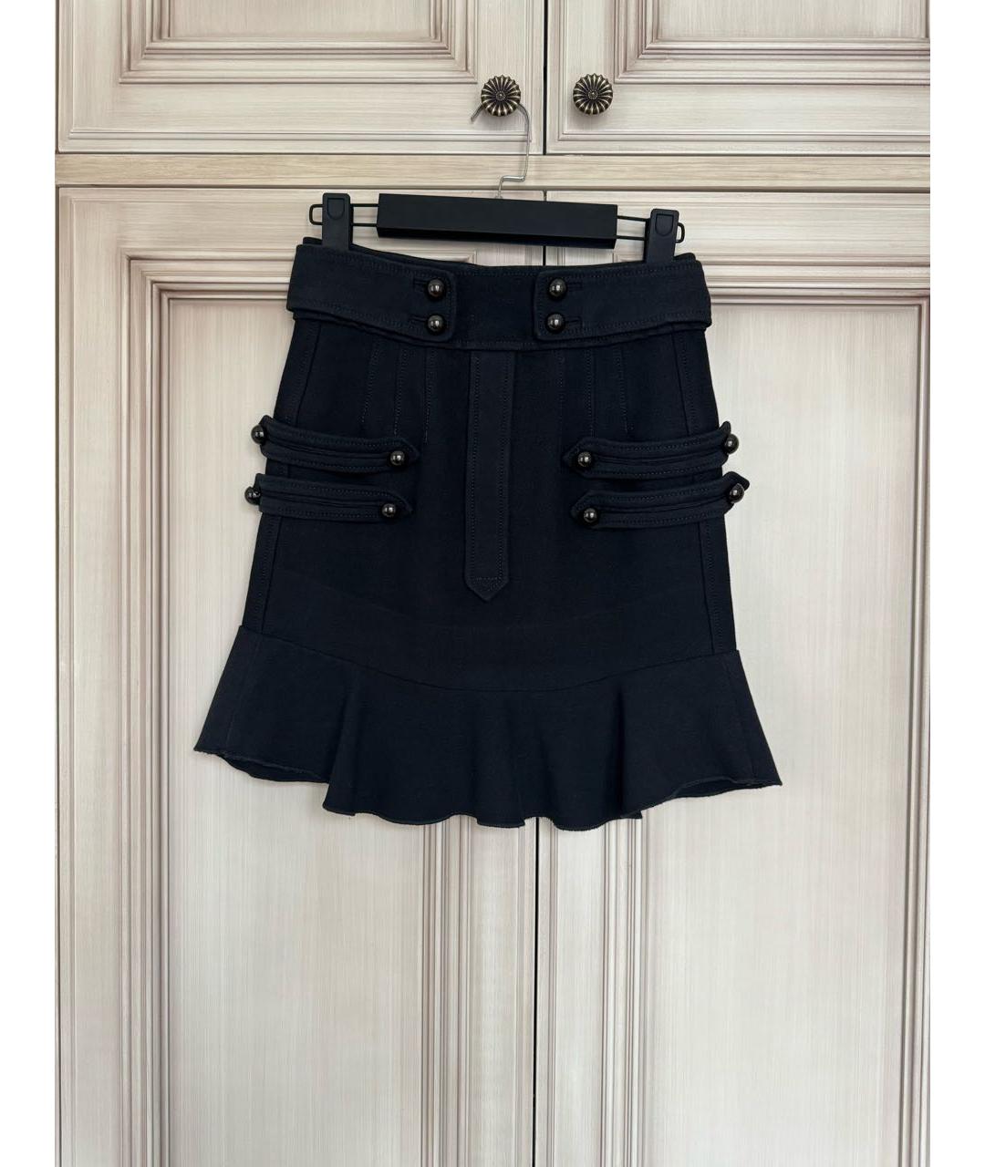 ISABEL MARANT Черная шерстяная юбка мини, фото 9