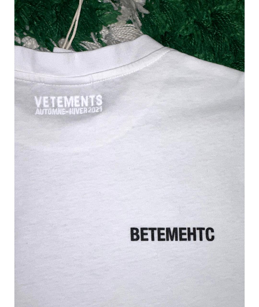 VETEMENTS Белая хлопковая футболка для женщин – купить онлайн с