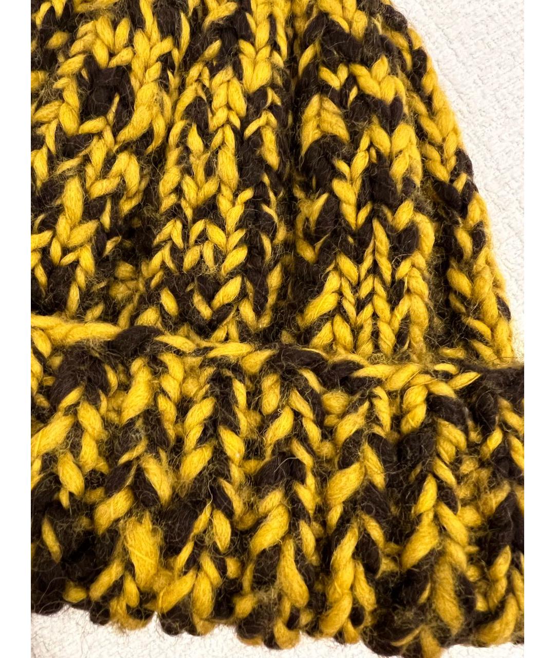 ETRO Желтая шерстяная шапка, фото 2