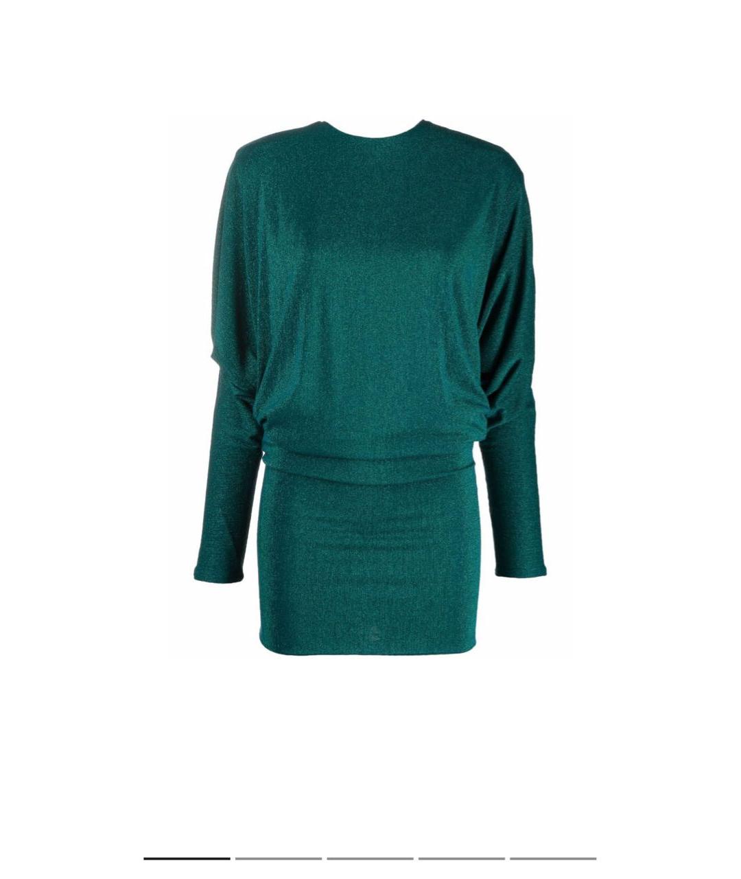ALEXANDRE VAUTHIER Зеленые вискозное коктейльное платье, фото 9