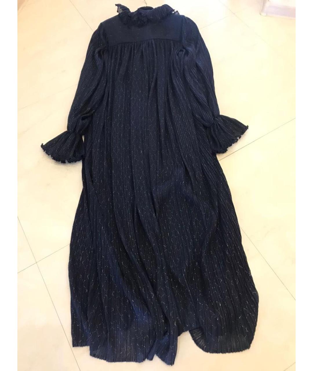 CHANEL Темно-синее полиэстеровое вечернее платье, фото 2