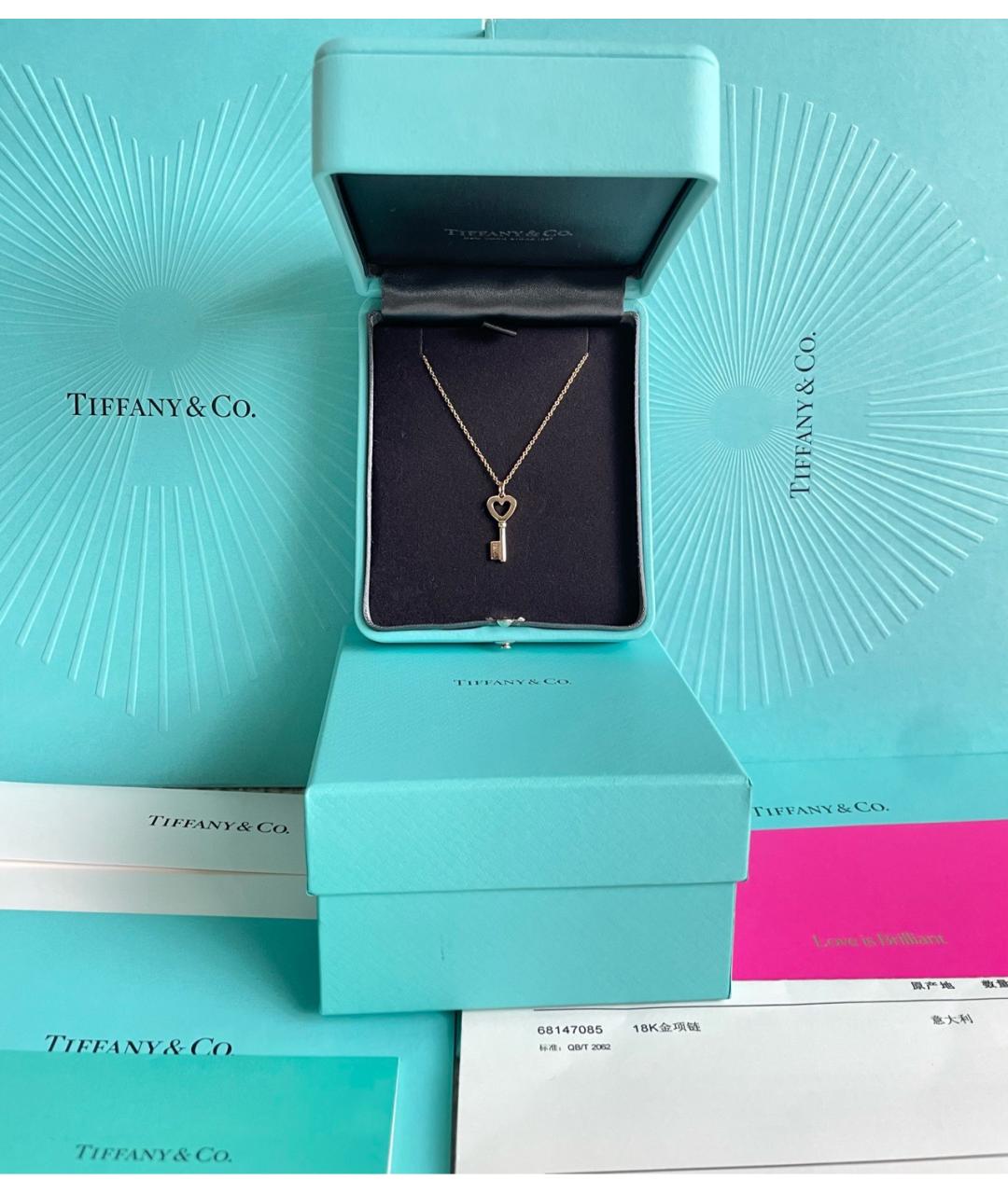 TIFFANY&CO Золотая подвеска из розового золота, фото 2