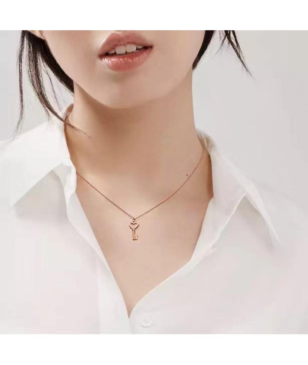 TIFFANY&CO Золотая подвеска из розового золота, фото 4