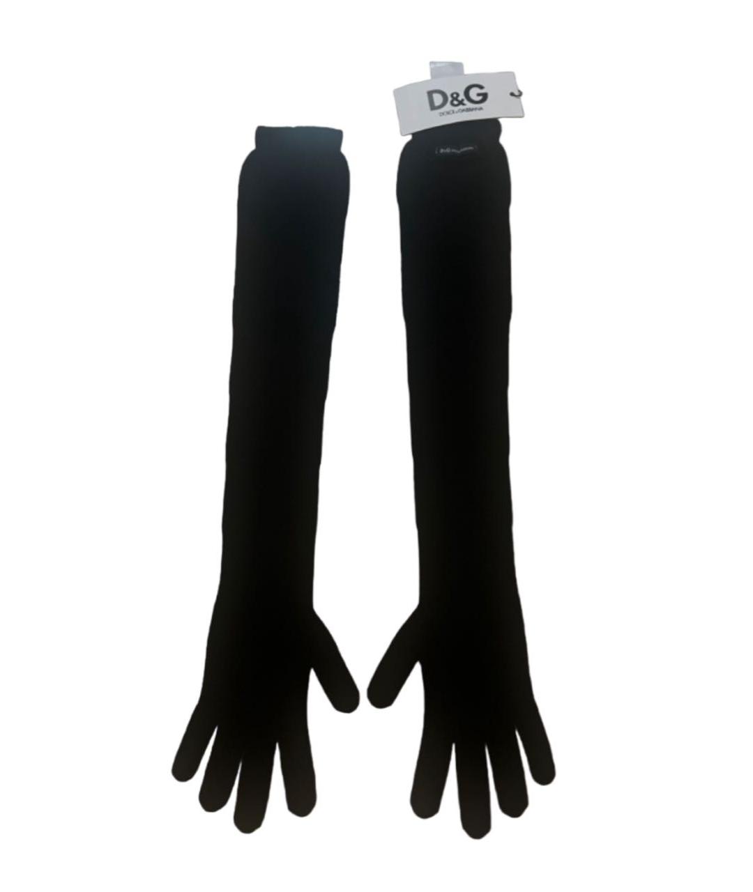 DOLCE&GABBANA Черные шерстяные перчатки, фото 6