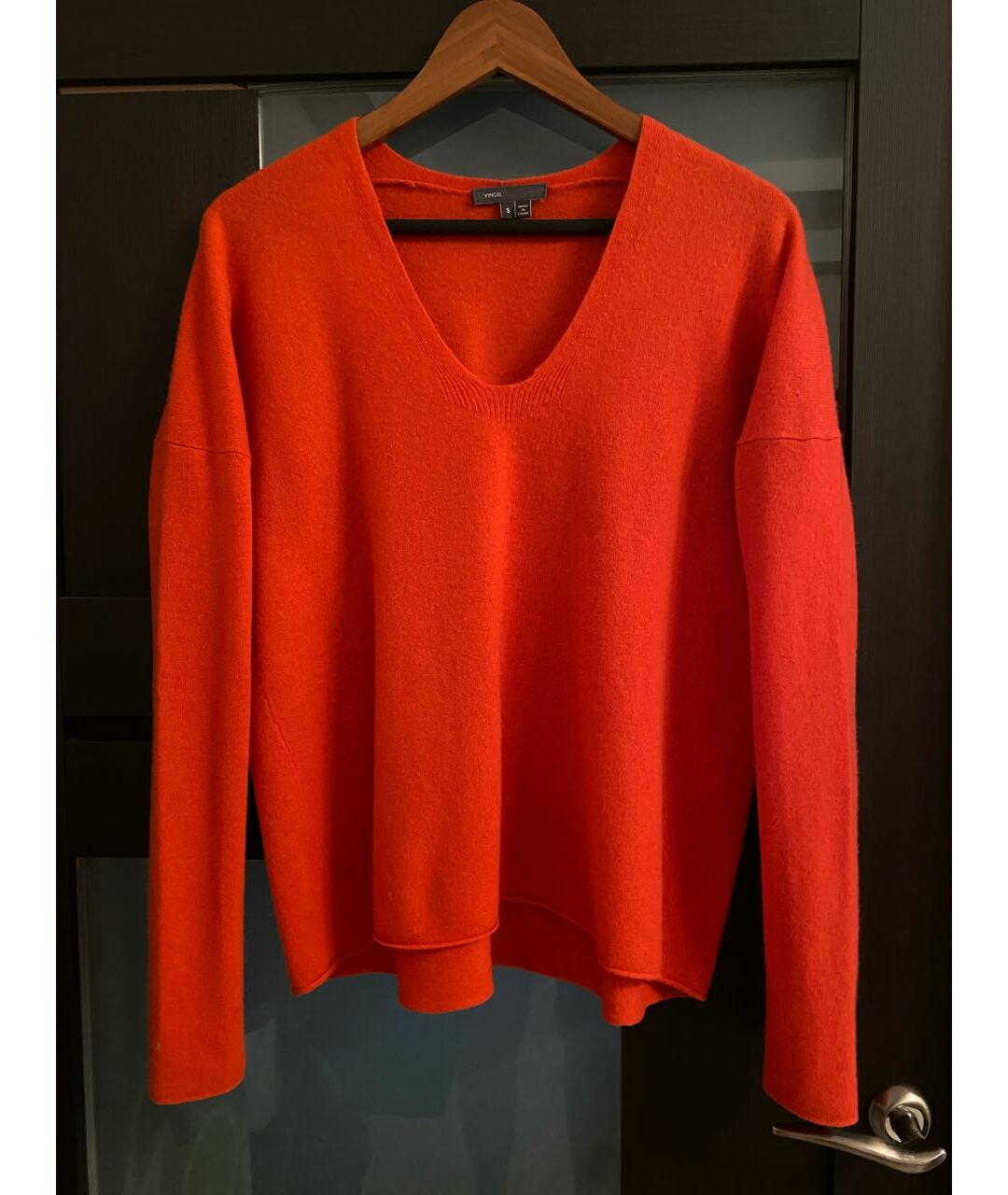 VINCE Оранжевый кашемировый джемпер / свитер, фото 4
