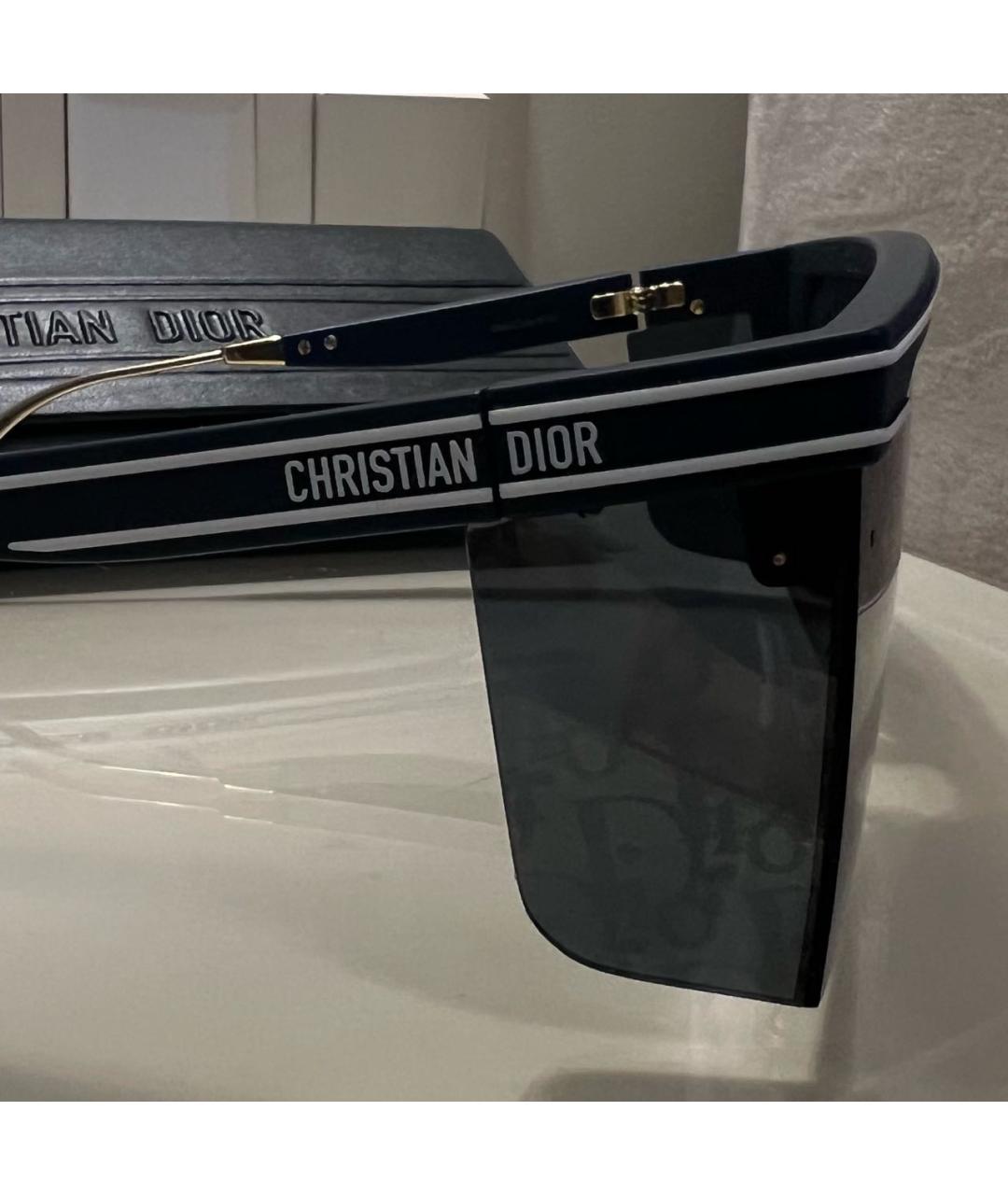 CHRISTIAN DIOR PRE-OWNED Темно-синие солнцезащитные очки, фото 3