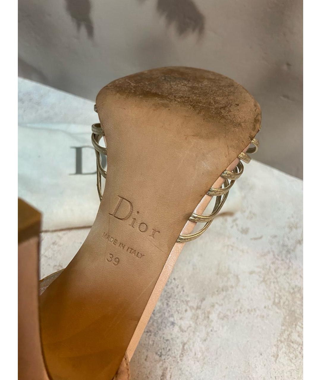 CHRISTIAN DIOR Розовые босоножки, фото 7