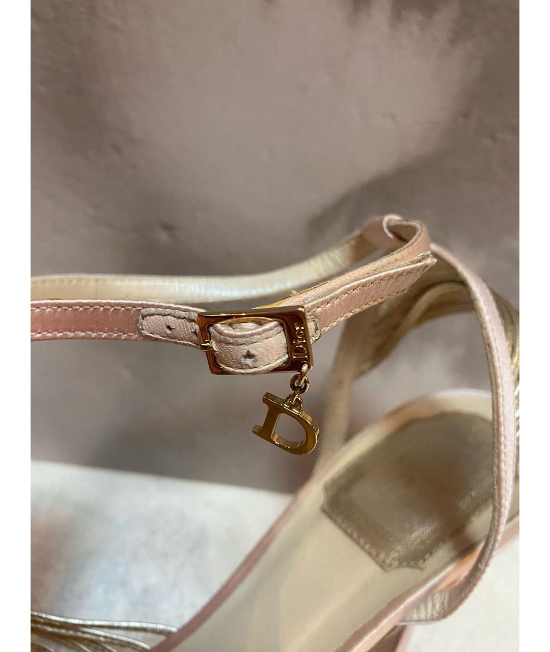 CHRISTIAN DIOR Розовые босоножки, фото 5