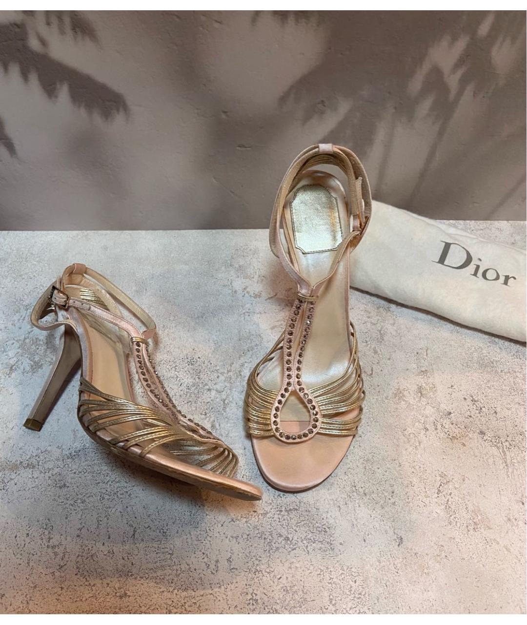 CHRISTIAN DIOR Розовые босоножки, фото 2