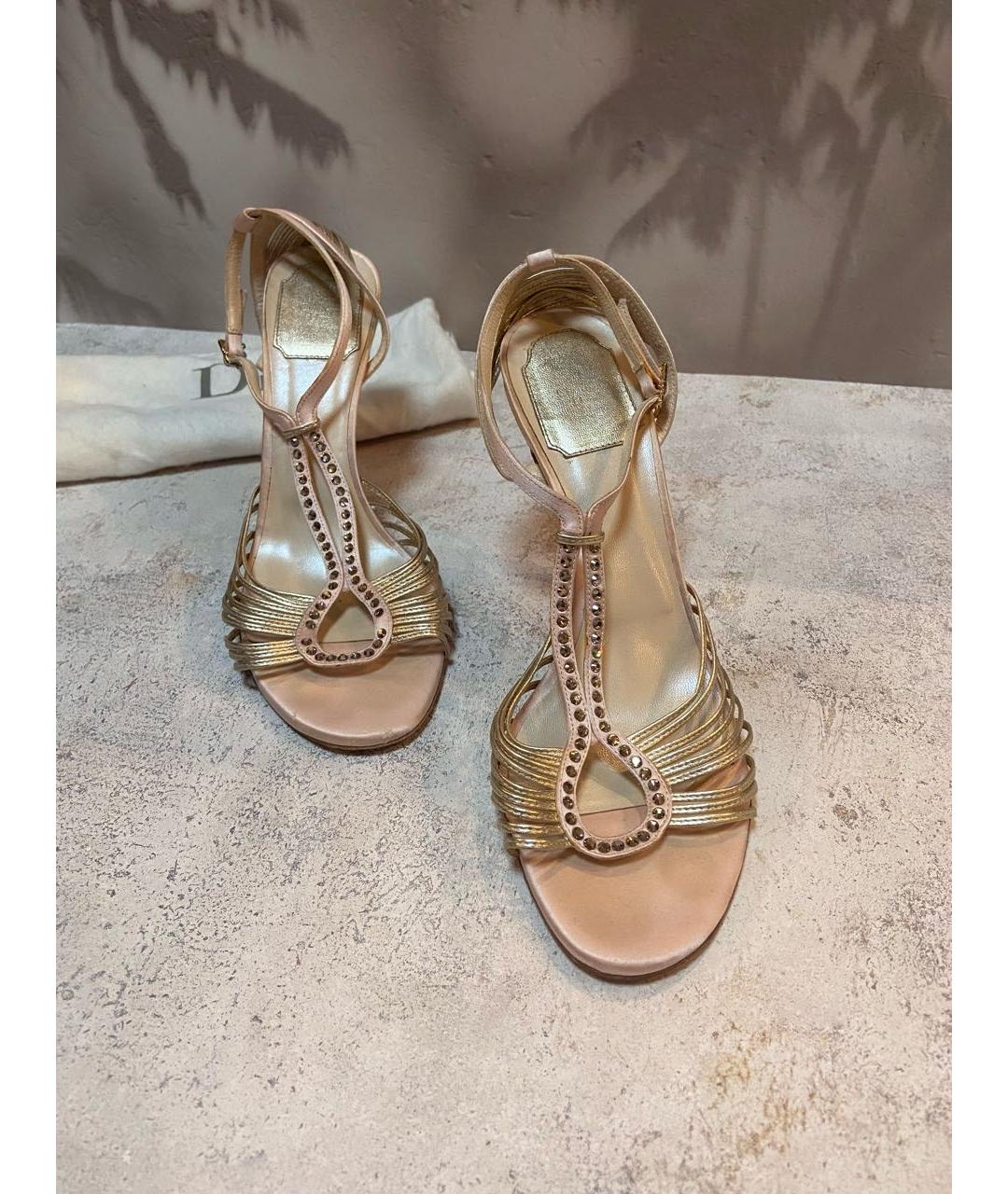 CHRISTIAN DIOR Розовые босоножки, фото 3