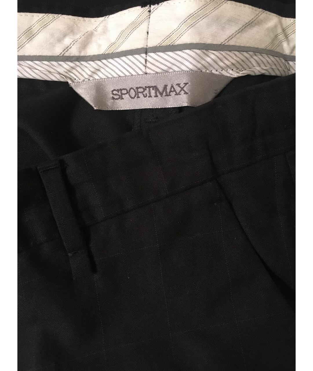 SPORTMAX Темно-синий хлопковый костюм с брюками, фото 3