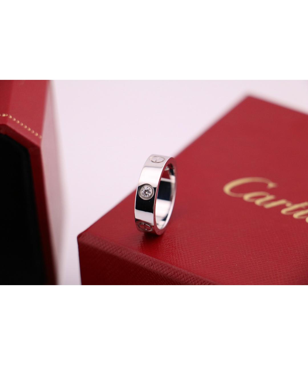 CARTIER Серебряное кольцо из белого золота, фото 4