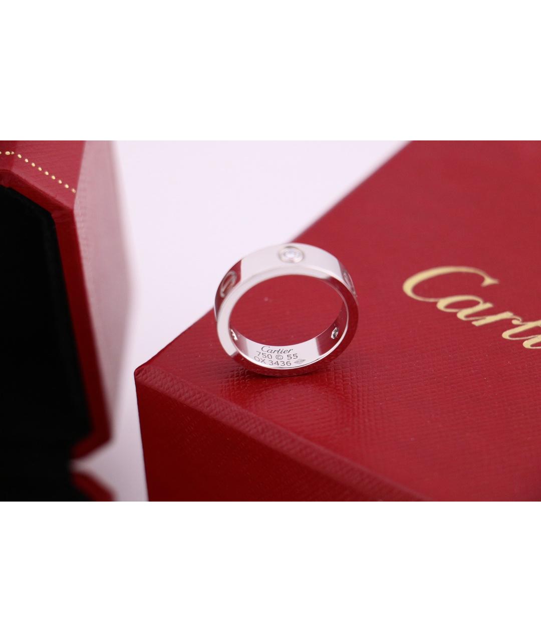 CARTIER Серебряное кольцо из белого золота, фото 3