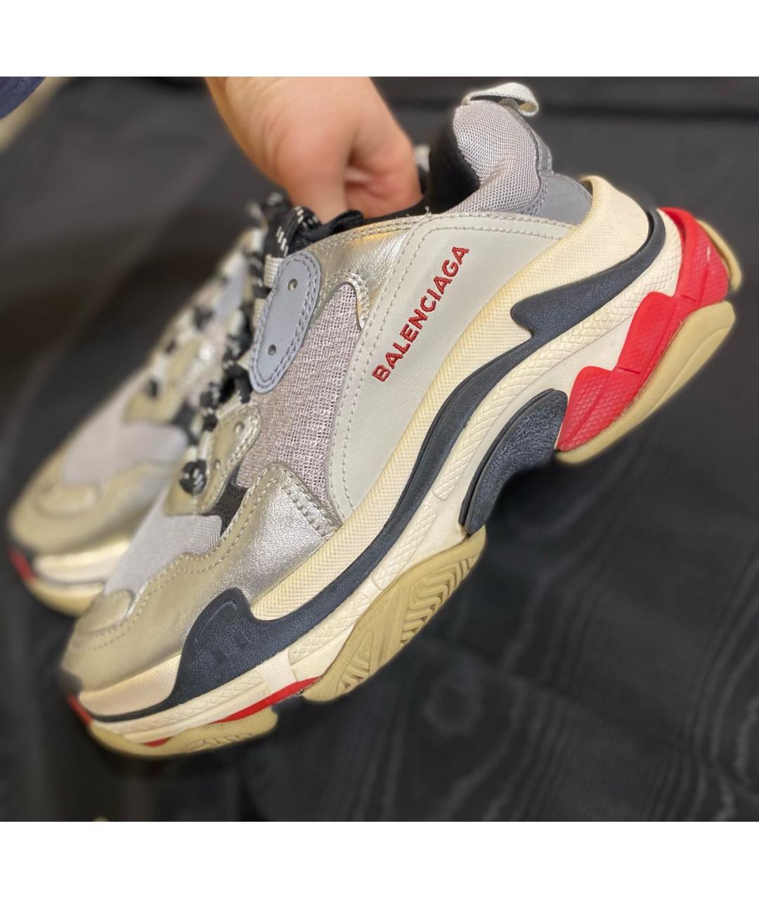 BALENCIAGA Мульти кожаные кроссовки, фото 5