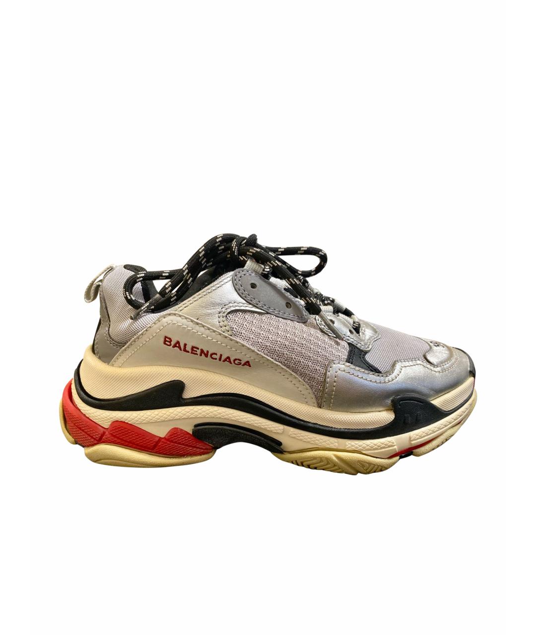 BALENCIAGA Мульти кожаные кроссовки, фото 1