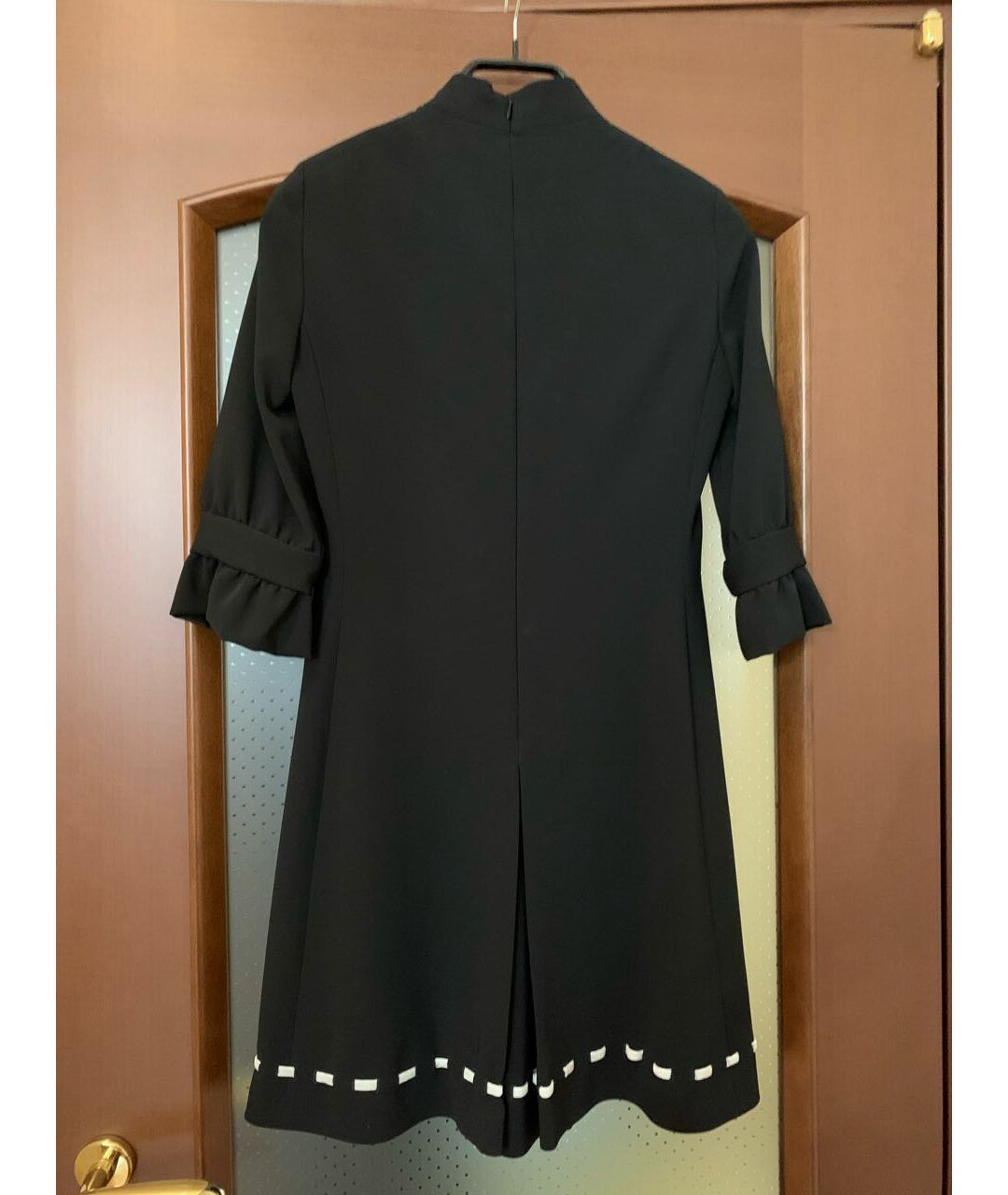 MOSCHINO Черное ацетатное повседневное платье, фото 2