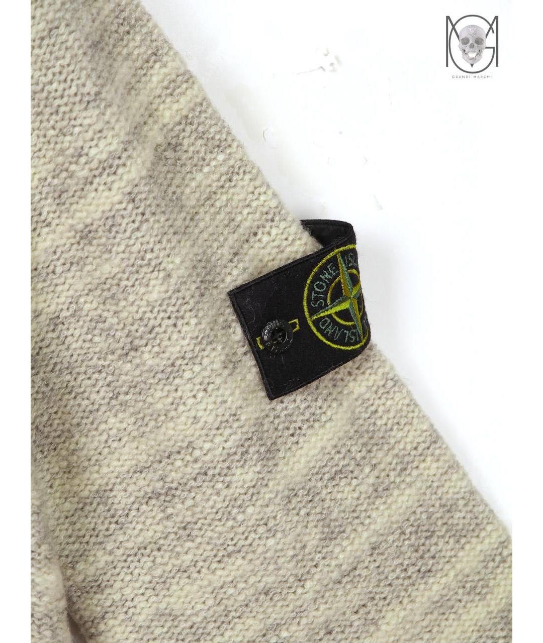 STONE ISLAND Бежевый джемпер / свитер, фото 4