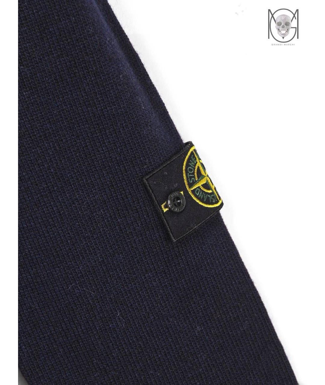 STONE ISLAND Темно-синий джемпер / свитер, фото 4