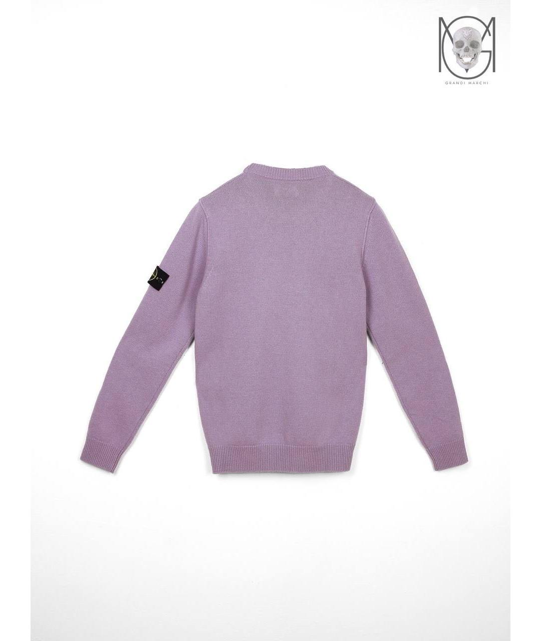 STONE ISLAND Фиолетовый джемпер / свитер, фото 2