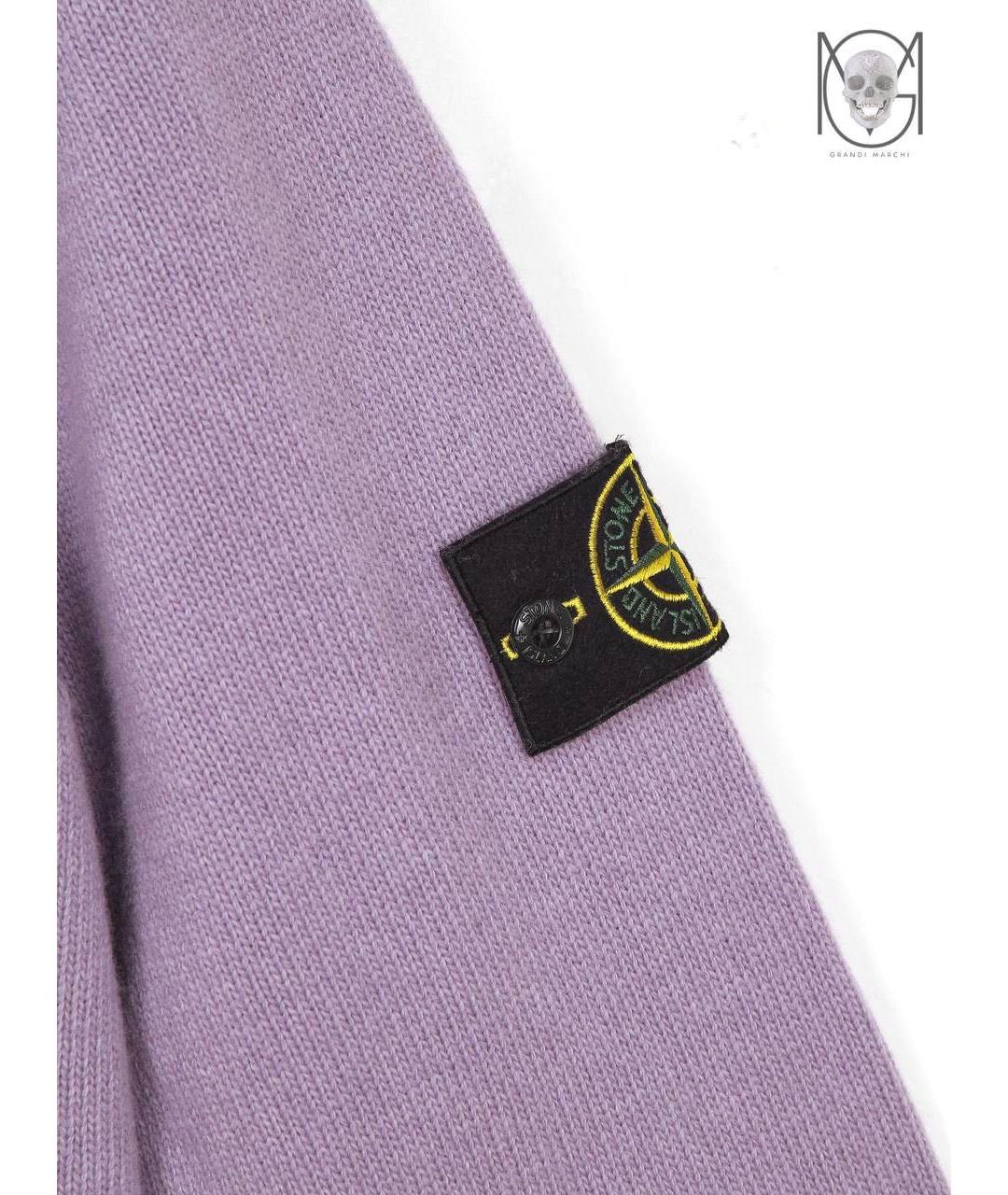 STONE ISLAND Фиолетовый джемпер / свитер, фото 4