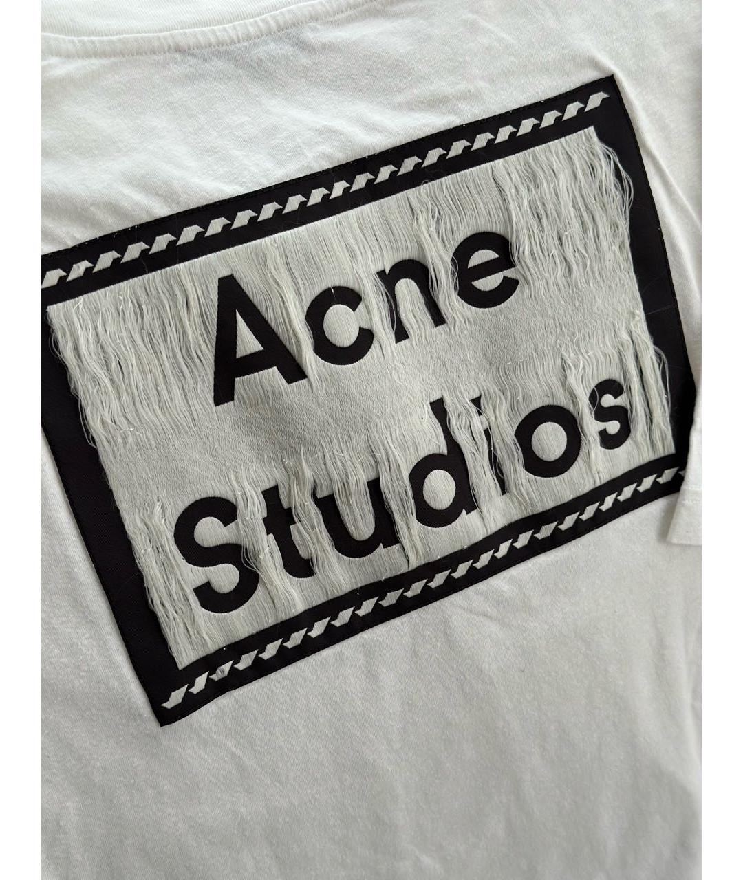 ACNE STUDIOS Белая хлопковая футболка, фото 5